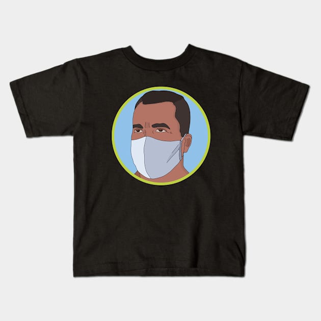 A Man Wearing a Mask Kids T-Shirt by DiegoCarvalho